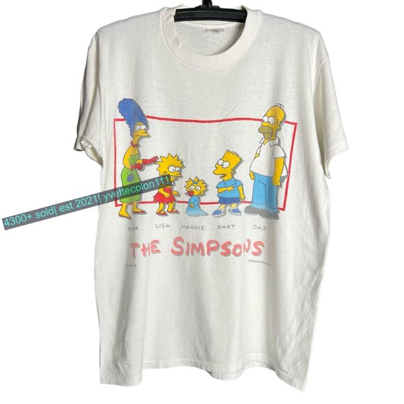 Tops - The Simpsons Vintage The Simpson Family shirt white